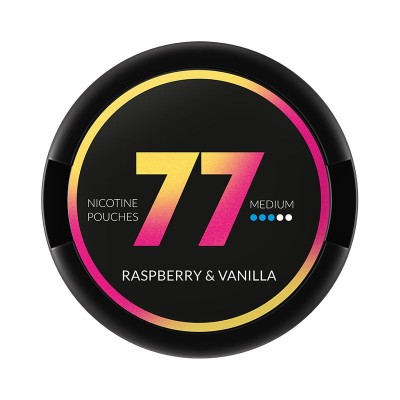 77 Raspberry & Vanilla 16mg/g snus