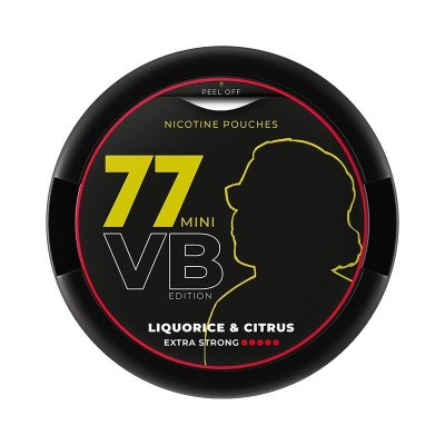 77 VB Edition Mini Liquorice & Citrus Extra Strong 40mg/g snus