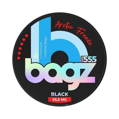 BAGZ Arctic Freeze Black 55.5mg/g snus