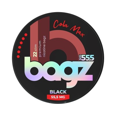 BAGZ Cola Max Black 55.5mg/g snus