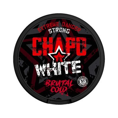 CHAPO WHITE Brutal Cold Danger Strong 51mg/g snus