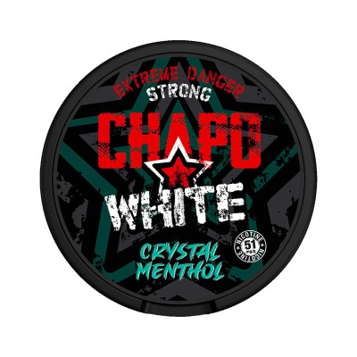 CHAPO WHITE Crystal Menthol Danger Strong 51mg/g snus