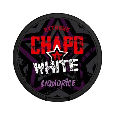 CHAPO WHITE Liquorice 16.5mg/g snus