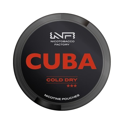 CUBA Black Cold Dry 66 mg/g snus