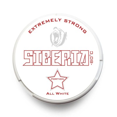 Siberia -80 ℃ All White Original Nicotine 33mg/g snus