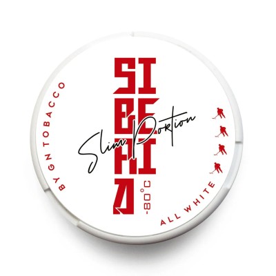 Siberia -80 ℃ All White Slim Nicotine 33mg/g snus