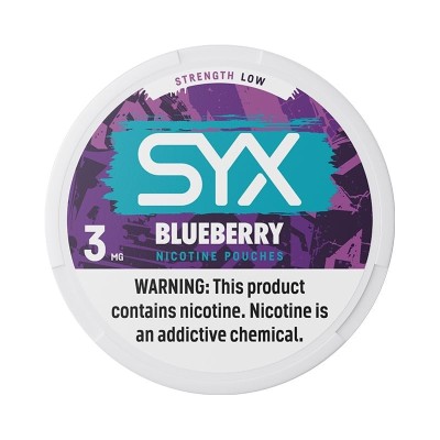 SYX Blueberry Low | Premium Nicotinezakjes 4mg/g snus