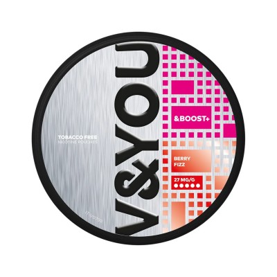 V&YOU Boost+ Berry Fizz 27mg/g snus