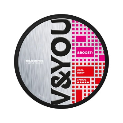 V&YOU Boost+ Cool Berry 27mg/g snus