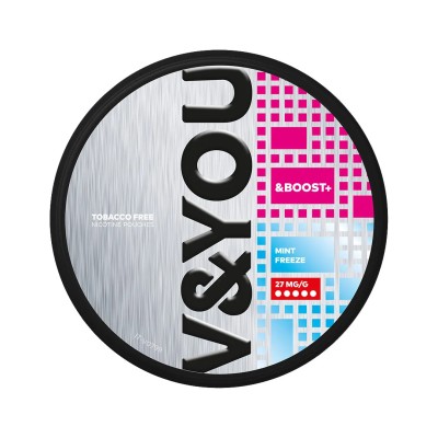 V&YOU Boost+ Mint Freeze 27mg/g snus