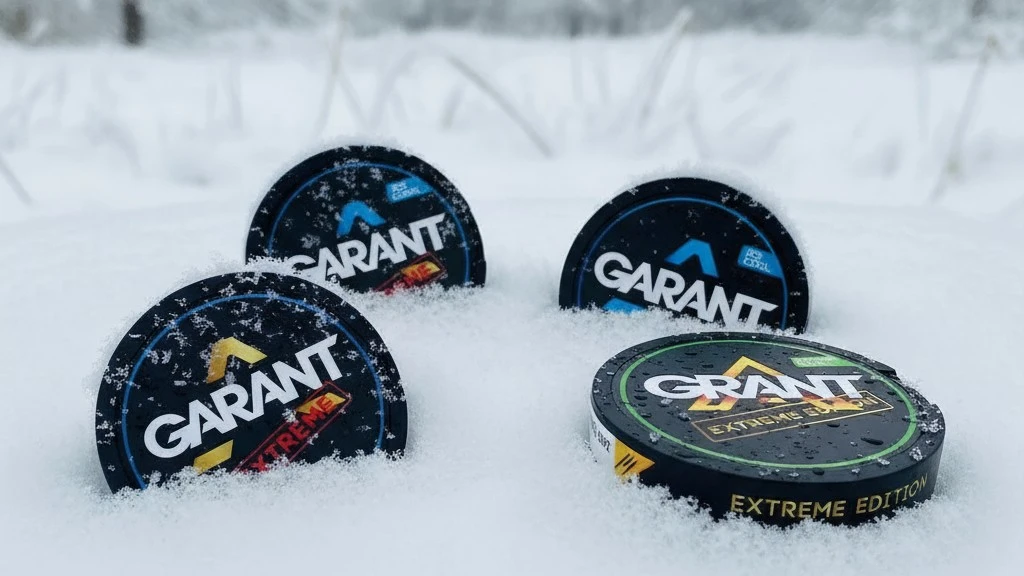GARANT Extreme and Ice Cool nicotine pouch cans